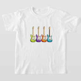 Färgrik Elgitarr T Shirt