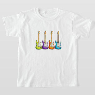 Färgrik Elgitarr T Shirt