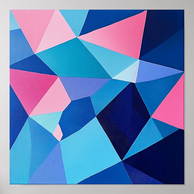 Färgrik estetisk dekoration geometrisk abstrakt ko poster (Framsidan)