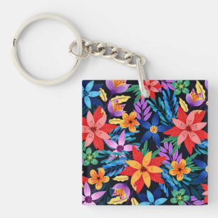 Färgrik Exotisk Blommig Mönster-68578