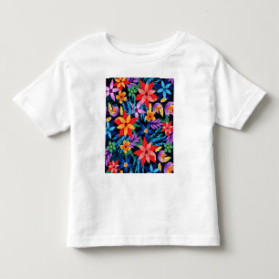 Färgrik Exotisk Blommig Mönster-68578 T Shirt