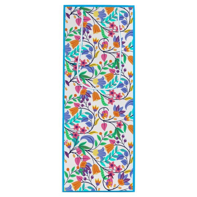 Färgrik Exotisk Blommönster (Framsidan)