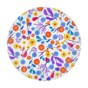 Färgrik exotisk blommönster-23165