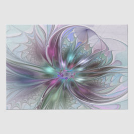 Färgrik Fantasi Abstrakt Modern Fraktal Blomma