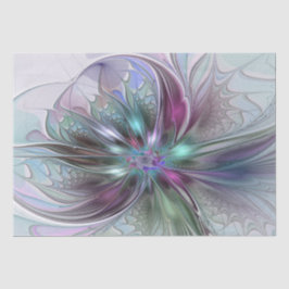 Färgrik Fantasi Abstrakt Modern Fraktal Blomma