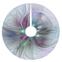 Färgrik Fantasi Abstrakt Modern Fraktal Blomma