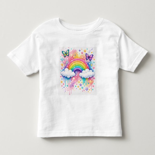 Färgrik Fantasi Gatukonststil T Shirt (Framsida)
