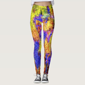 Färgrik färgsprut #9 leggings