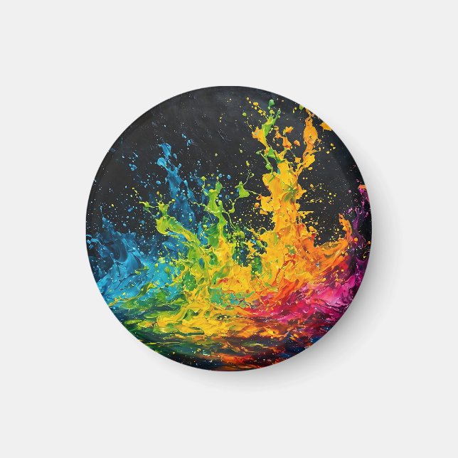 Färgrik färgsprut magnet (Framsidan)
