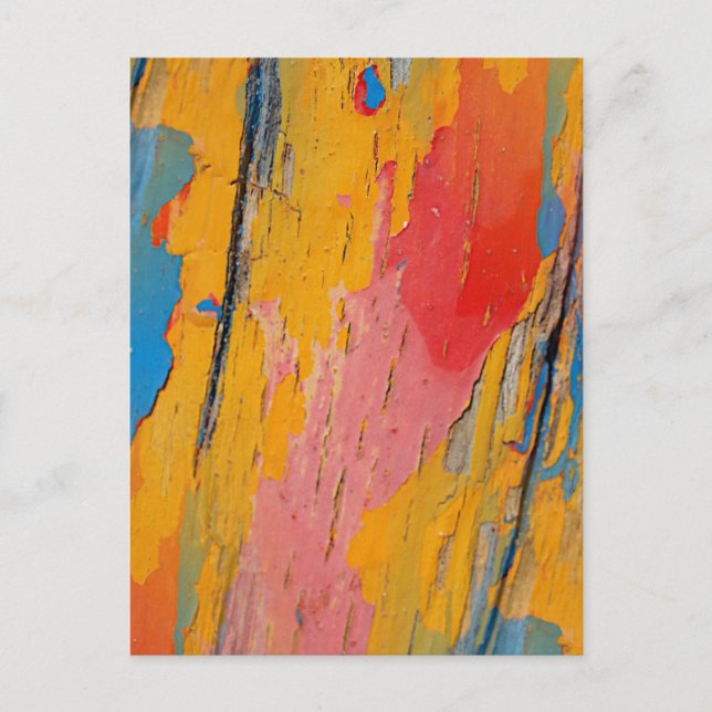 Färgrik färgsprut vykort (Framsida)