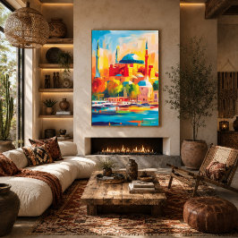 Färgrik fauvistisk Istanbul Hagia Sofia konst Poster