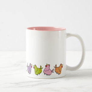 Färgrik feg mugg