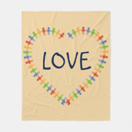 Färgrik filt för ull för KÄRLEKhjärtadesign