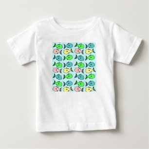 Färgrik Fisk - Barnens T-Shirt