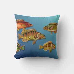 Färgrik Fisk Kudde