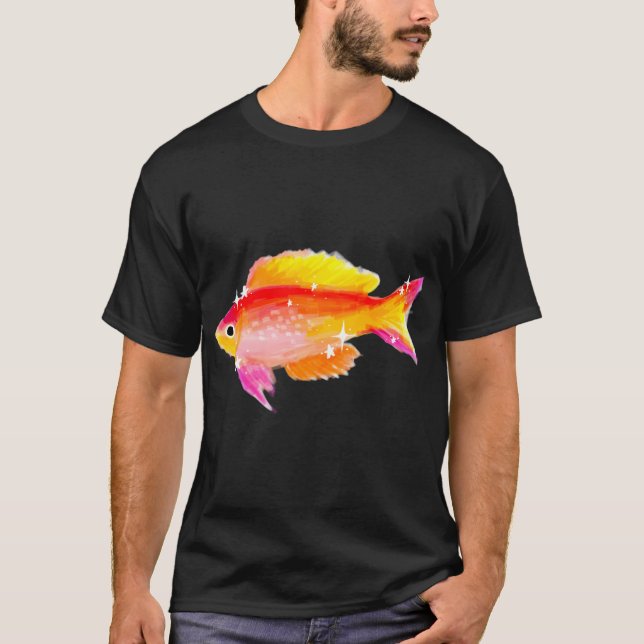 färgrik fisk t shirt (Framsida)