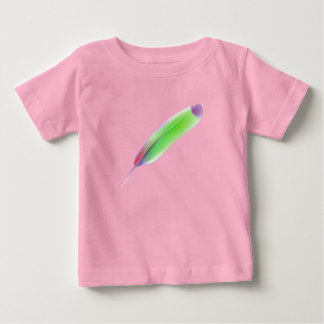 Färgrik fjäderbabyutslagsplats t shirt
