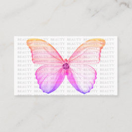 Färgrik fjäril för skönhetvisitkort visitkort