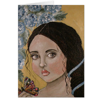 Färgrik fjäril OBS kort