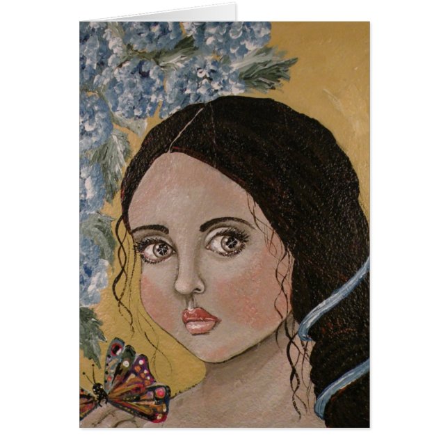 Färgrik fjäril OBS kort (Framsidan)