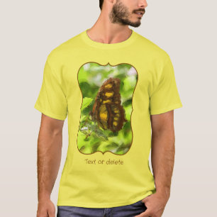 Färgrik Fjäril Vattenfärg Skiss Natur  T Shirt