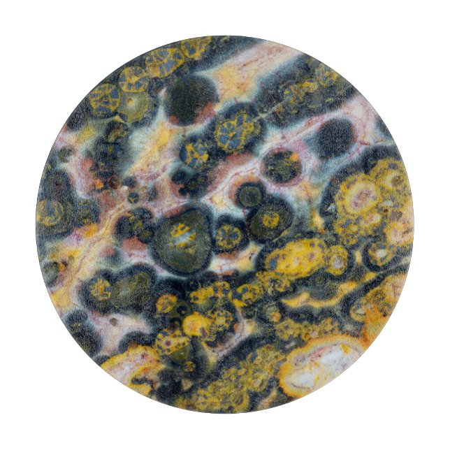 Färgrik fläckig Ocean Jasper (Framsidan)