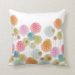 Färgrik Fluffies dekorativ kudde - rosor drar