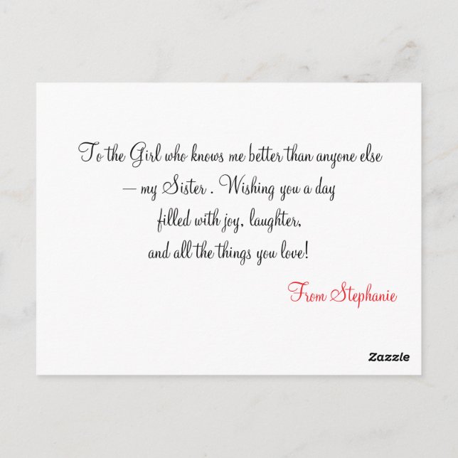 Färgrik födelsedagsljus – Grattis på födelsedagen Vykort (Baksida)