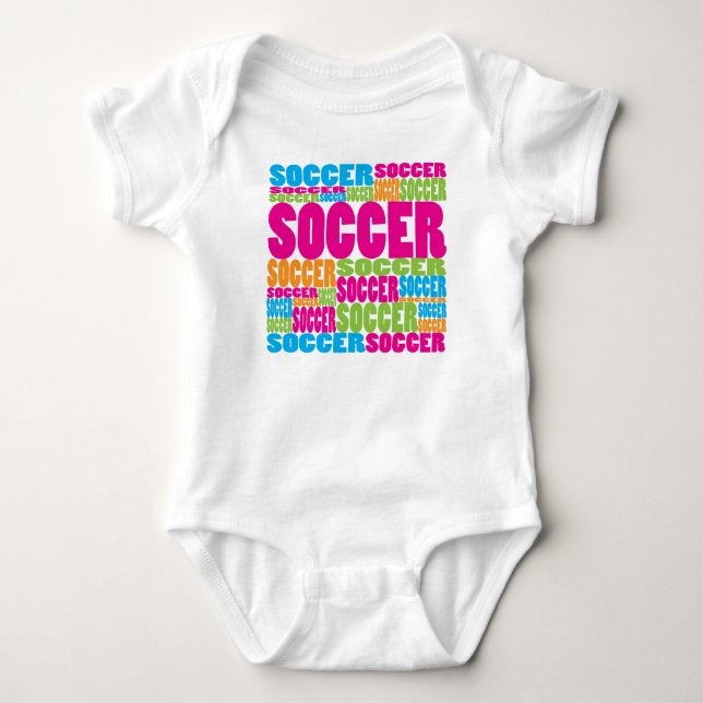 Färgrik fotboll t-shirt (Framsida)