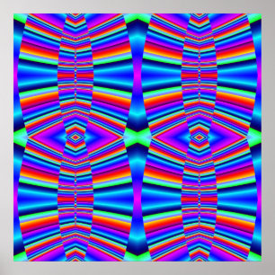 färgrik fractal poster