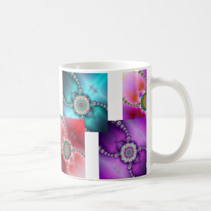 Färgrik Fractaldesignmugg Kaffemugg