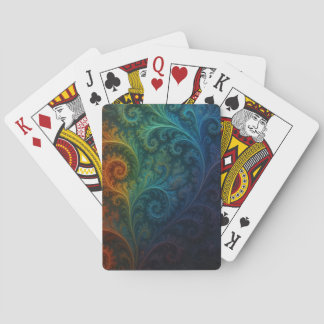 Färgrik Fraktal Casinokort