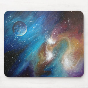 Färgrik galax Mousepad Musmatta