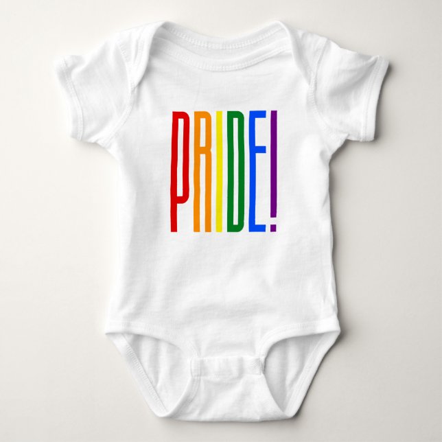 Färgrik gay pride LGBT för regnbågetext LGBTQ T Shirt (Framsida)