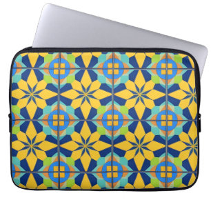 Färgrik geometrisk abstrakt design laptop fodral