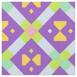 Färgrik geometrisk abstrakt design tyg