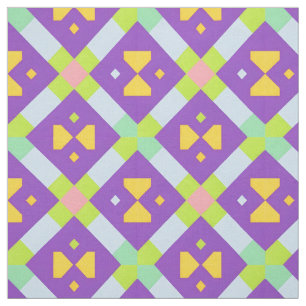 Färgrik geometrisk abstrakt design tyg