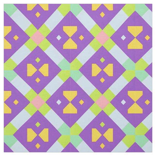 Färgrik geometrisk abstrakt design tyg (Provkarta)