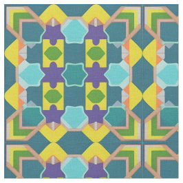 Färgrik geometrisk abstrakt mönster tyg