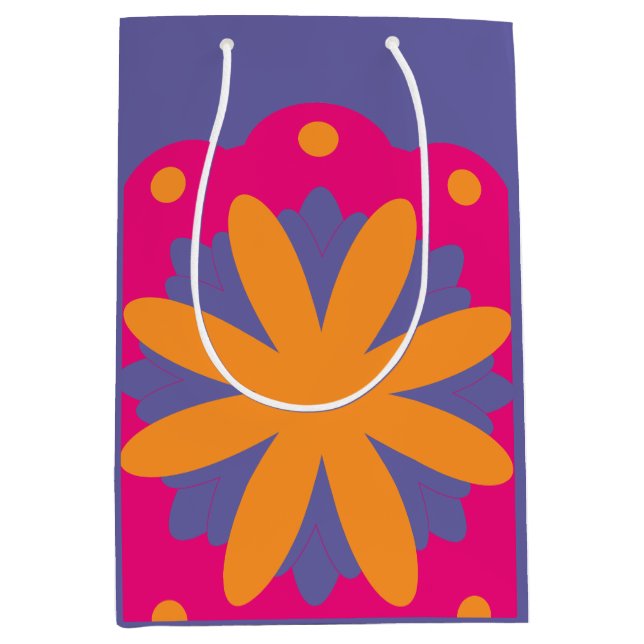 Färgrik geometrisk blommig design (Framsidan)
