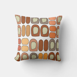 Färgrik geometrisk design från mitten av 1900-tale kudde
