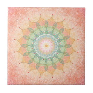 Färgrik geometrisk mandala-platta - Original digit Kakelplatta