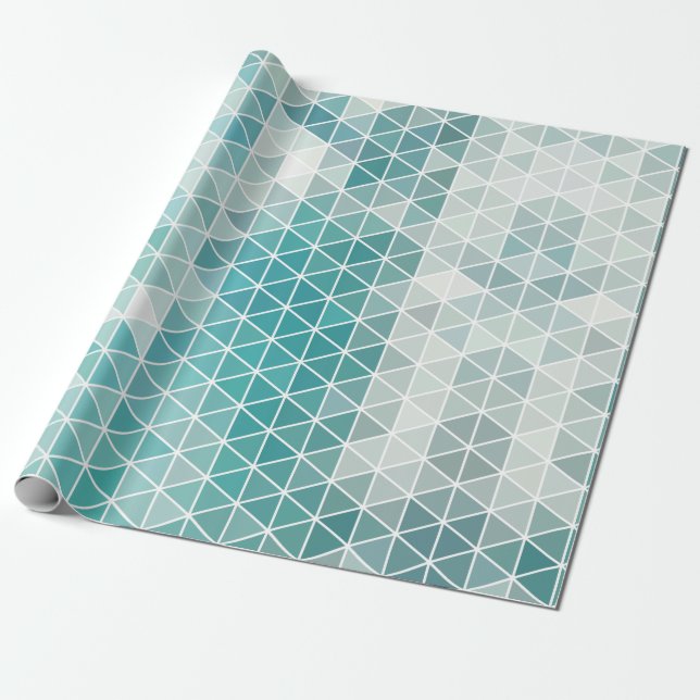 Färgrik geometrisk mönster presentpapper (Utrullad)
