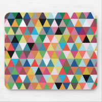 Färgrik geometrisk triangel mönstrade Mousepad