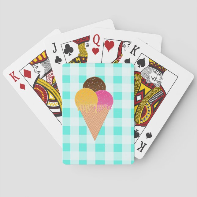 Färgrik Glassillustration Casinokort (Baksidan)