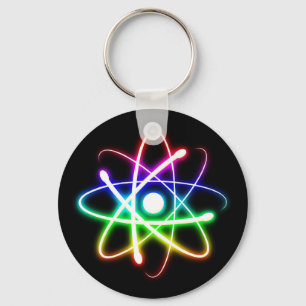 Färgrik glödande Atom - Keychains Nyckelring