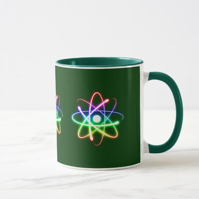 Färgrik glödande Atom - mugg (Höger)