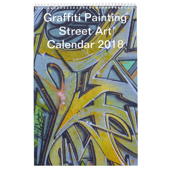 Färgrik Graffiti-målning Gatumålning Street Art 20 Kalender (Omslag)