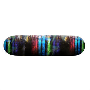 Färgrik graffitisdesign old school skateboard bräda 21,6 cm