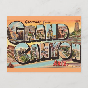 Färgrik Grand Canyon vykort